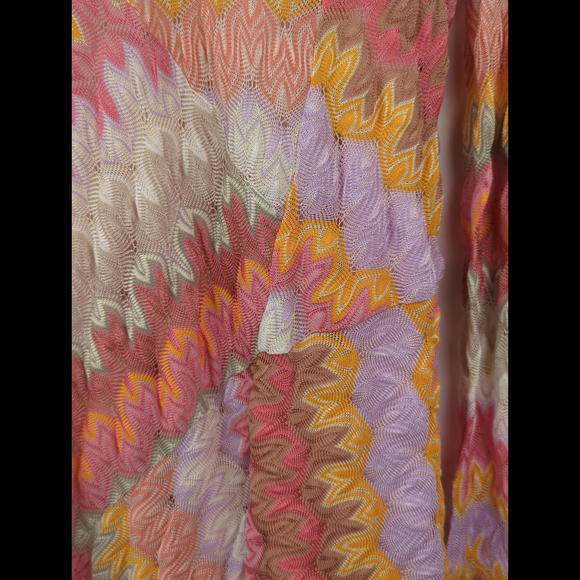 [SOLD] NWT MISSONI Women's Sz IT 40 US 6 Blandine Orange Pink Knit Dress Italy - Picture 7 of 12